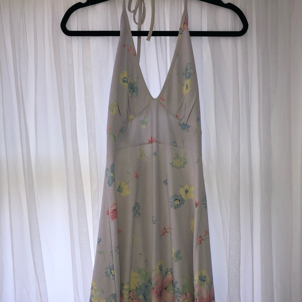Halter mini dress